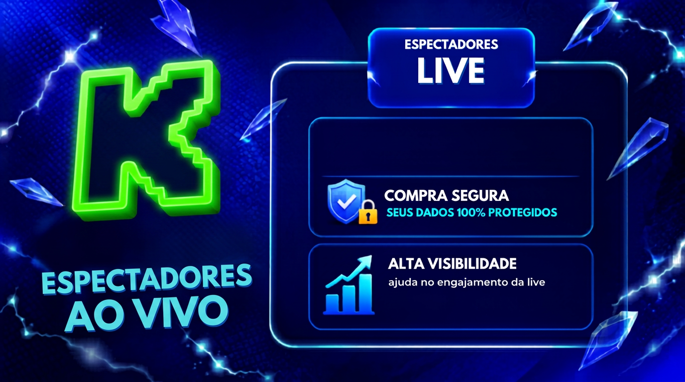 Pacote 50 Espectadores em Live — 1 hora — Kick